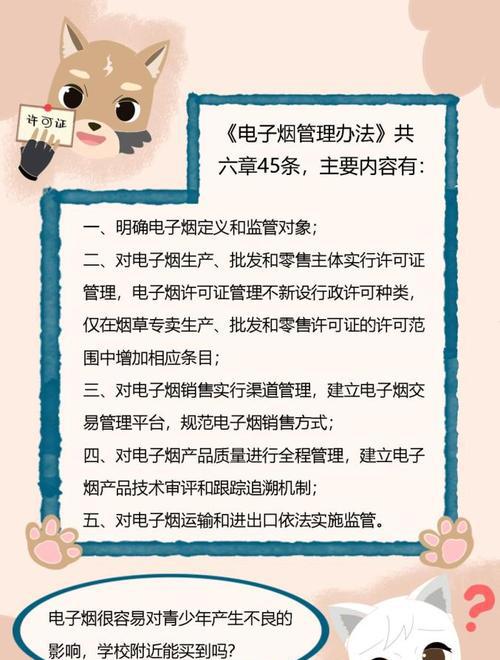 2022年5月1日电子烟管理办法_烟草局电子烟监管措施_烟草电子烟管理条例